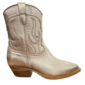 Alpe Ladies Gold Metallic Cowboy Boot 5010 41 43