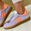 Another Trend Ladies Lilac Combination Gum Sole Trainer A03211B3