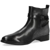 Caprice Black Combination Soft Leather Ankle Boot 25330-29 019