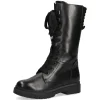 Caprice Black Leather Military Style 3/4 Length Boot 25153-29 019