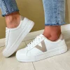 Drilleys Ladies BUFF CRYSTAL Laced Trainer TWENTY ONE
