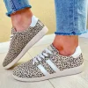 Drilleys Ladies CHEETAH Laced Gum Sole Trainer FIFTY THREE
