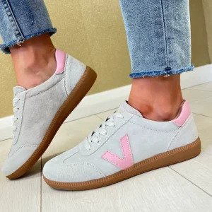Drilleys Ladies Cloudy Mint Pop Laced Gum Sole Trainer SEVENTY