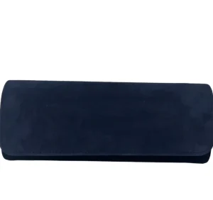 Emis Ladies Navy Suede Leather Handbag T20