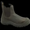 GRI Sport Mens Steel-Toe Pull-On Safety Boot Chukka Brown