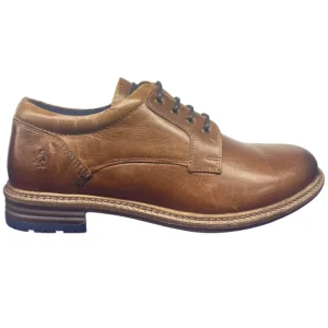 Hush Puppies Mens Tan Leather Laced Shoe JULIAN
