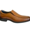 Hush Puppies Mens Tan Leather Slip-On Shoe BRODY