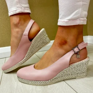Jose Saenz Ladies Rose Espadrille Wedge Sling Back Sandal 6086-L