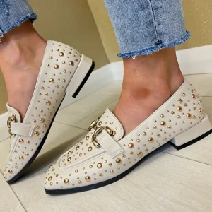 Kate Appleby Ladies Almond Stud Chain Loafer Shoe PENISTON