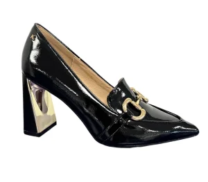 Kate Appleby Ladies Black Patent Court Shoe ASKERN