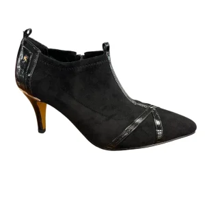 Kate Appleby Ladies Black Faux Suede Heeled Shoe Boot OAKHAM