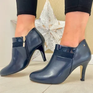 Kate Appleby Ladies Navy Combination Heeled Shoe Boot WELLS