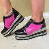 Kate Appleby Ladies Schwarz Jazz Zip-Front Platform Trainer DEVIZES