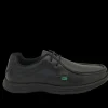 Kickers Mens Black Leather Laced Shoe REASAN 12799