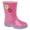 Kids Pink Flower Wellies