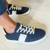 Lloyd & Pryce Ladies Navy/Admiral Zone Laced Trainer WAFER