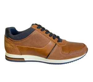 Lloyd & Pryce Mens Tommy Bowe Tan/Hickory Leather Laced Trainer DEE