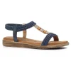 Lunar Blue/Rose Gold Combination Sandal PORTOFINO JLH502 BL