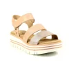 Lunar Pink Shimmer Velcro Wedge Platform Sandal HARDY JLB006