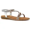 Lunar Silver Sparkle Straps Sandal CORTEZ JLH522 SL