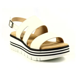 Lunar White Wedge Platform Sandal JOCELYN JLB007