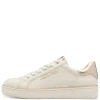 Marco Tozzi Cream Combination Laced Trainer 23705-41 402