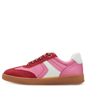 Marco Tozzi Raspberry Combination Laced Trainer 23741-44 545