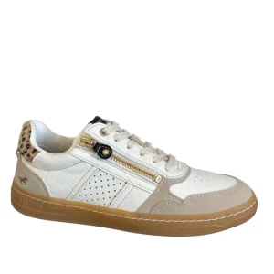 Mustang Ladies Ice Combination Lace/Zip Gum Sole Trainer 1511-301-203
