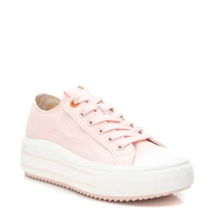 Refresh Ladies Nude Canvas Laced Trainer 172719