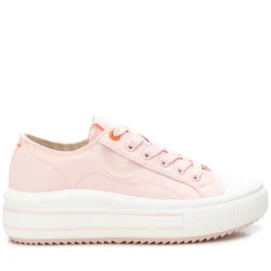 Refresh Ladies Nude Canvas Laced Trainer 172719
