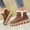 Rieker Ladies Evolution Brown Suede Warm-Lined Ankle Boot W2071-20