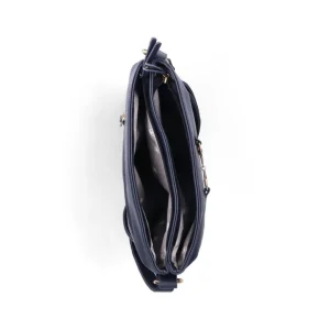 Rieker Ladies Navy/White Combination Handbag H1517-15