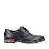 Rieker Mens Black Soft Leather Laced Shoe 14621-00
