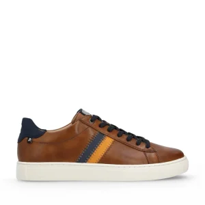 Rieker Mens Evolution Tan Combination Soft Leather Casual Shoe U0705-24