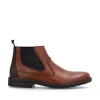 Rieker Mens Tan/Navy Combination Ankle Boot 17654-22