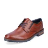 Rieker Mens Tan/Navy Leather Combination Laced Shoe 14621-24