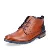 Rieker Mens Tan/Navy Low-Cut Laced Ankle Boot 14605-22