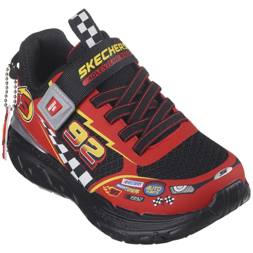 skechers_kids_adventure_r_0-1.webp Skechers Kids Adventure Racer Velcro Trainer Black/Red 402303L/BKRD