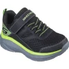 Skechers Kids Black/Lime Velcro Trainer BOUNDLESS 403718L/BKLM