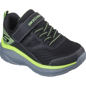 Skechers Kids Black/Lime Velcro Trainer BOUNDLESS 403718L/BKLM