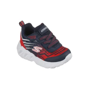 Skechers Kids Lights Velcro Trainer Navy/Red 401503N/NVRD