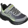 Skechers Kids Performance Grey/Black Velcro Trainer 405035/GYBK