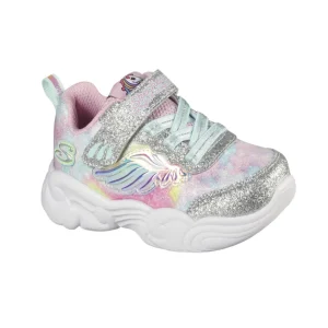 Skechers Kids Velcro Trainer Unicorn Storm Silver/Light Pink 302765N/SLLP
