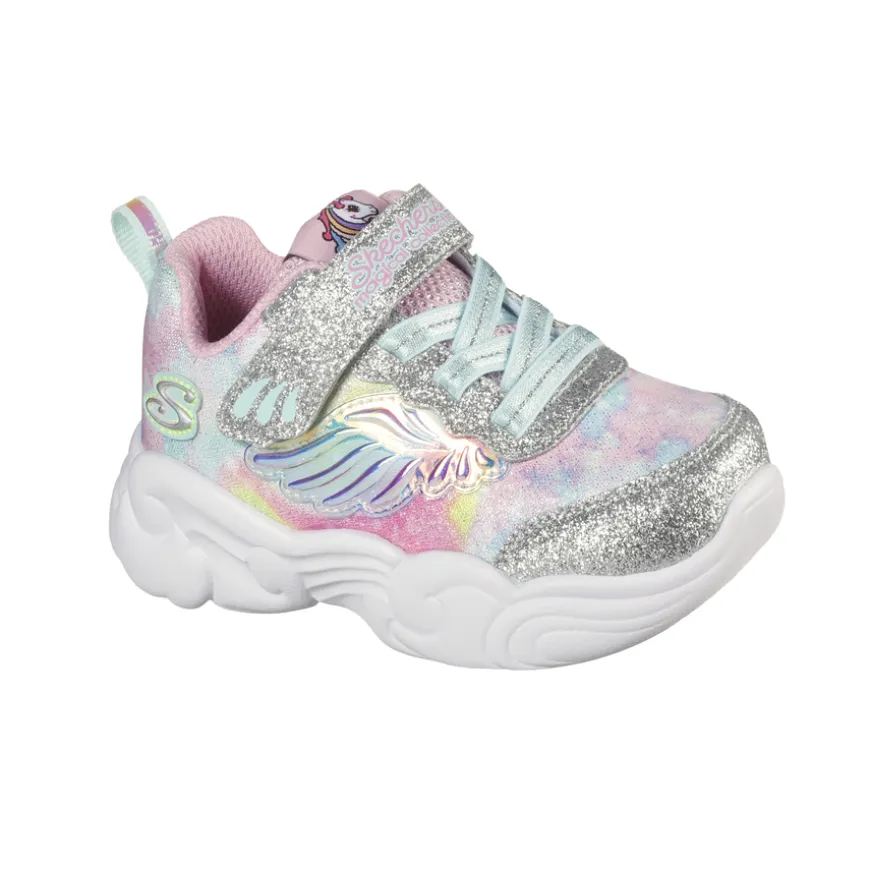 skechers_kids_velcro_trai_0-2.webp Skechers Kids Velcro Trainer Unicorn Storm Silver/Light Pink 302765N/SLLP