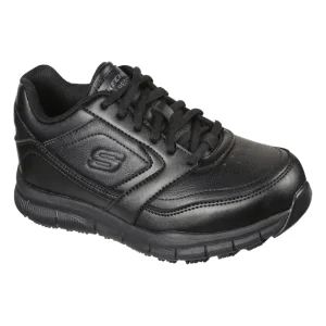 Skechers Ladies Black Memory Foam Laced Trainer 77235EC/BLK