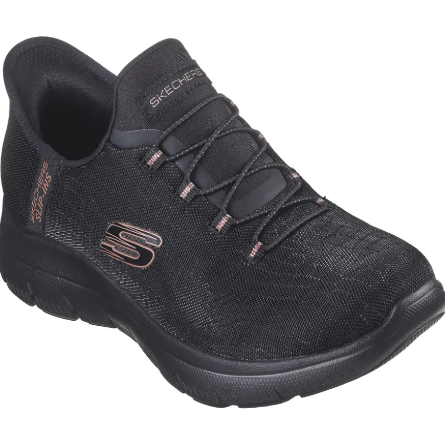 skechers_ladies_blackgold_0.webp Skechers Ladies Black/Gold Hands Free Slip-Ins Trainer 150128