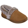 Skechers Ladies Memory Foam Slippers Chestnut TEAM TOASTY 32777/CSNT