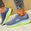 Skechers Ladies Purple Multi Vapor Foam Laced Trainer 150401