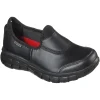 Skechers Ladies Work Black Memory Foam Slip On Trainer 76536EC/BBK