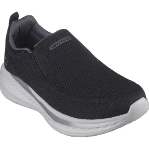 Skechers Mens Black Memory Foam Slip-On Trainer ROYCE 210791
